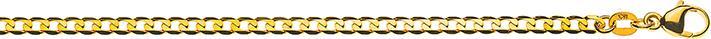 Image du produit Natsumi Schmuck Bijoux de bras en or jaune 18K/750 Panzer extra-plat diamanté 3.1mm 19cm (19 cm, 750/18 K Or jaune)