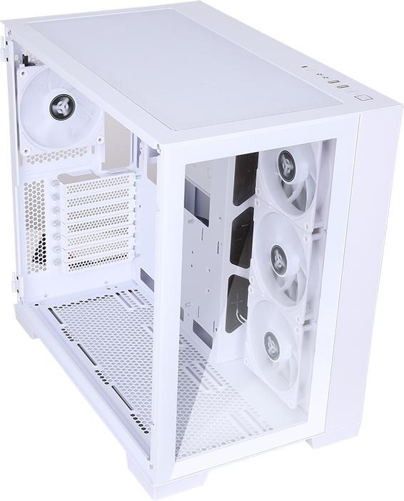 Produktbild Itek Boitier Moyen Tour ATX Dark Cave RGB avec panneau vitré (Blanc) (ATX, mATX, Mini-ITX)