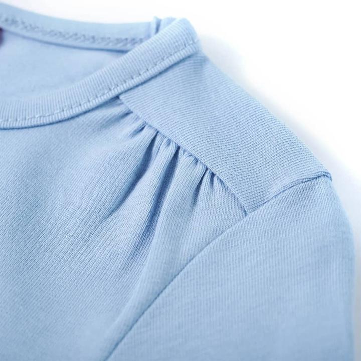 Immagine prodotto VidaXL Camicia da bambino a maniche lunghe azzurro 104,Materiale: 95 % cotone. 5 (104)
