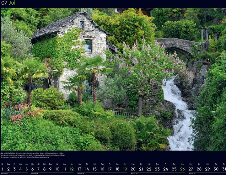 Image du produit Die schönsten Gärten der Welt - Wandkalender 2026 (60 x 45 cm, Couverture rigide, Allemand)