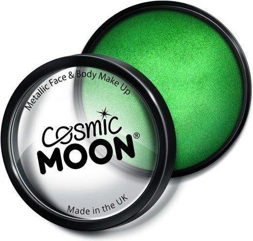 Actual product image Smiffys Cosmic Moon Metallic - Cake Pot: Green