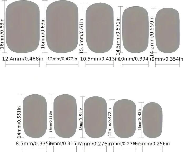 Image du produit Cbx Ongles artificiels 96 pièces avec gaufrage 3D (Ongles artificiels)