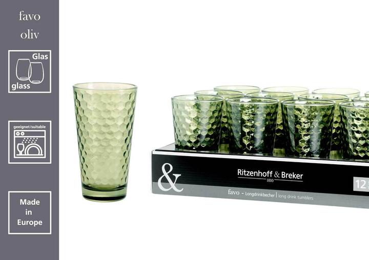 Produktbild Ritzenhoff & Breker Favo Longdrinkgläser (0.40 l, 12 x)