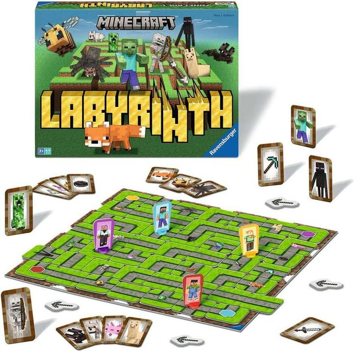 Produktbild Ravensburger 24684 - Minecraft Labyrinth - Der Spieleklassiker für 2-4 Spieler ab 7 Jahren mit (Multilingual)