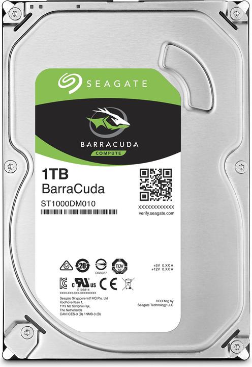 Seagate BarraCuda (1 TB, 3.5", CMR)