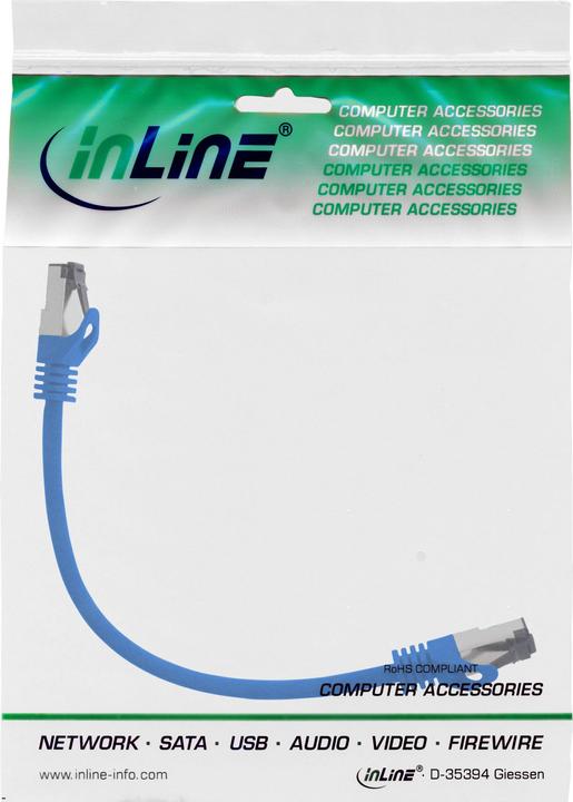 Produktbild InLine Patchkabel (S/FTP, CAT8.1, 0.30 m)