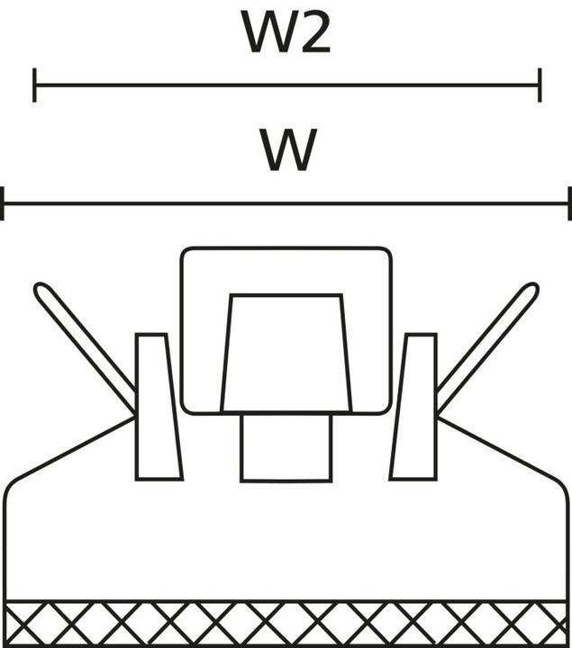 Produktbild HellermannTyton Befestigungssockel schraubbar (Befestigungsschlaufen, 86 mm, 1 Stk.)