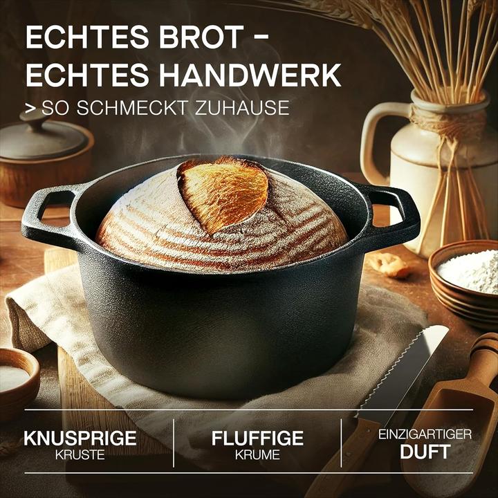 Actual product image Besok Gusseisen-Brotbacktopf mit Deckel (26cm)