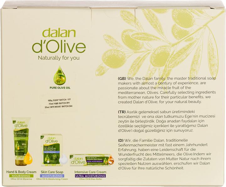 Actual product image Natura Punto Olive Oil Gift Set, Moisturising Cream (75 ml), Intensive Cream (20 ml) and Soap (150 g) (Hair care set)
