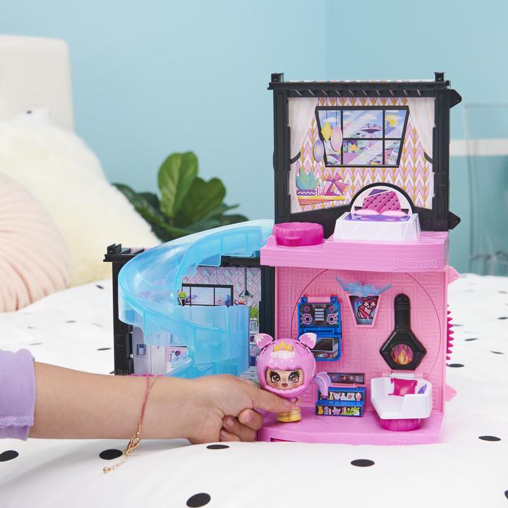 Produktbild Spin Master Zoobles Magic Mansion Traumhaus zum Verwandeln mit 6 Zimmern, Rutsche und Zubehör (6061366)