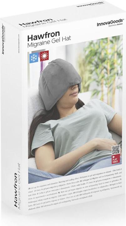 Image du produit InnovaGoods Hawfron Migraines et Relaxation Gel Hat Grey