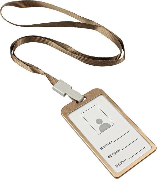 Actual product image JTI Card holder with strap, gold