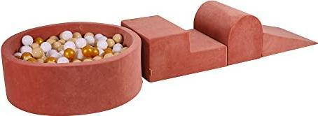 Actual product image Activity Board Soft foam climbing play set with ball bath 90x30cm for babies and toddlers - Baby