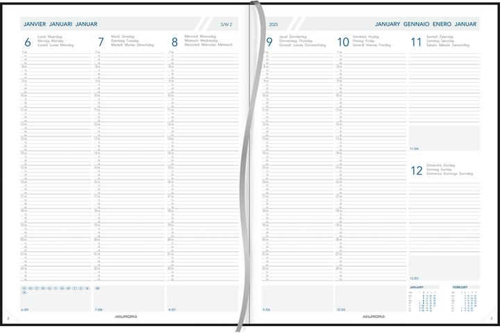 Immagine prodotto Aurora 7Tf Firenze 2021 2715B blu, 1W/2S 210x270x5mm (21 x 27 cm, Francese)