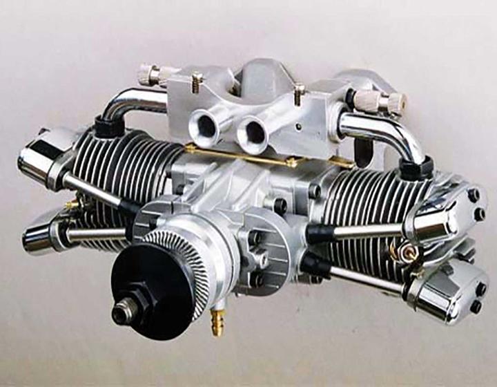 Actual product image Saito fa-182td 2-cylinder boxer 4t-engine