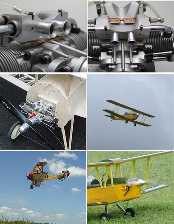Actual product image Saito fa-182td 2-cylinder boxer 4t-engine
