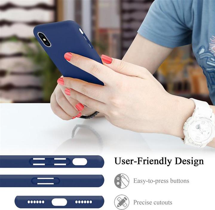 Actual product image Cadorabo TPU Liquid Silicone Case Cover (Apple iPhone X)