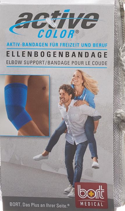 Produktbild Bort Medical ActiveColor Ellenbogenbandage L +28cm blau (L)