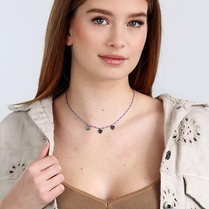 Produktbild La Petite Story Love Hearts Halskette (Edelstahl, Emaille)