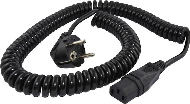 Immagine prodotto HAWA R6503 Cavo di connessione per apparecchi a freddo nero 2,3 m a spirale (2.30 m)