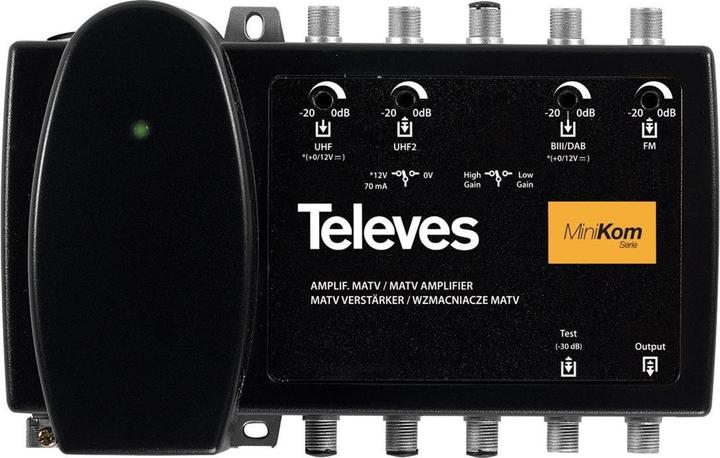 Produktbild Televes Verstärker MVN 437 4 Eingänge 37/27dB (Antennenkabel)