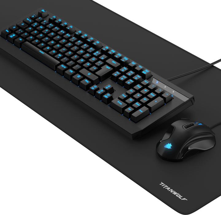 Produktbild Titanwolf Gaming Bundle Mechanische Tastatur, Maus & Mauspad (CH, Kabelgebunden)