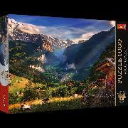 Actual product image Trefl Puzzle Premium Plus 1000 - Lauterbrunnen Valley, Switzerland (1000 pieces)