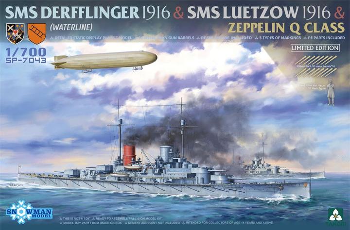 Produktbild Takom SMS DERFFLINGER 1916 & SMS LUETZOW 1916 & ZEPPELIN Q CLASS (LIMITED EDITION