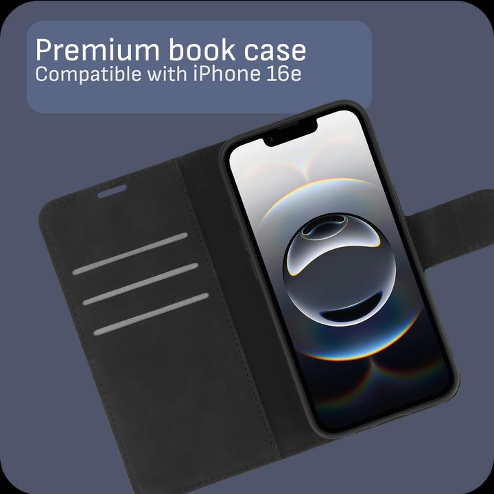 Produktbild Cazy Premium-Geldbörsen-Etui, Magnetisches Geldbörsen-Etui, Kartenfächer, Ständer (Apple iPhone 16e)