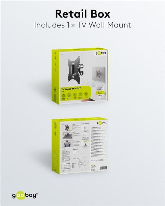 Actual product image Goobay EasyFlex M (Wall, 42", 30 kg)