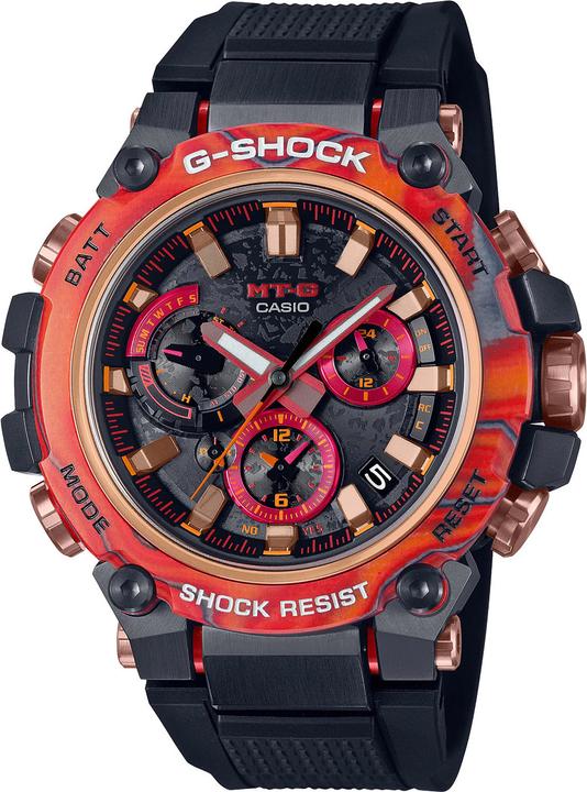 Actual product image G-Shock MTG-B3000FR-1AER (Watch with gemstone, Radio-controlled clock, Chronograph, 51.90 mm)