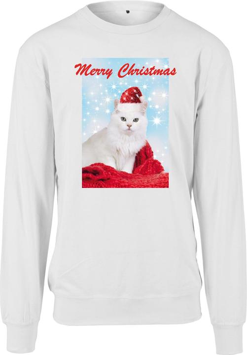 Produktbild Merchcode Ladies Merry Christmas Cat Crewneck (L)