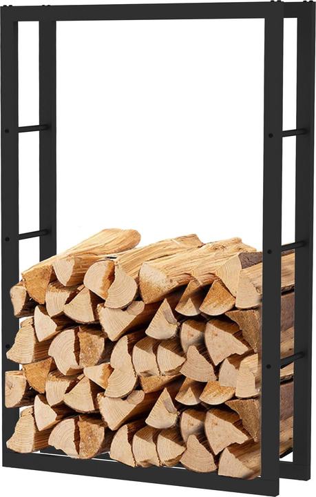 Produktbild Wiltec Toboli Kaminholzregal 150x25x100cm Metall Kaminholzständer Innen Aussen Brennholz (150 x 25 x 100 cm)