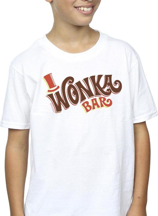 Immagine prodotto Willy Wonka & the Chocolate Factory Bar Logo Maglietta Ragazzi (128)