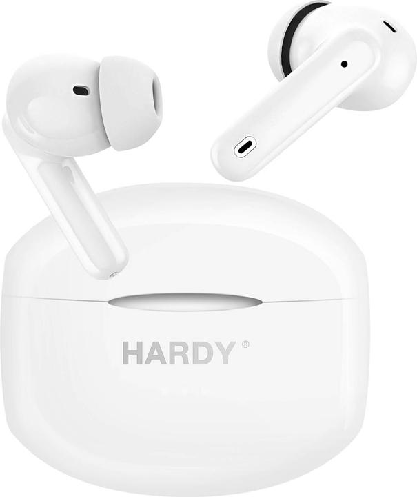 Actual product image 3MK Hardy LifePods Pro słcuhawki bezprzewodowe Bluetooth 5.3 ANC białe/white (ANC, 6.50 h, Wireless)