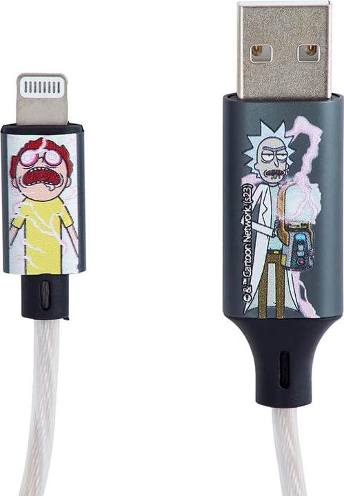 Image du produit INNE Câble de Rick & Morty Light-Up MFI Shock ! (1.20 m, USB 3.2 Gen 1, 10 W)