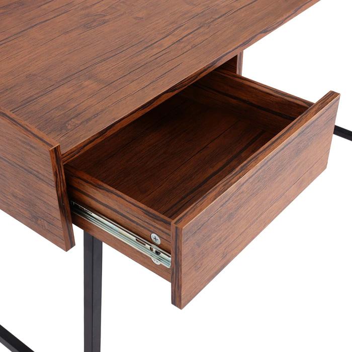 Produktbild Swisshandel24 Schreibtisch HWC-J97, Bürotisch Computertisch, Schublade 3D-Struktur 98x114x60cm FSC-zertifiziert (98 x 114 x 60 cm)