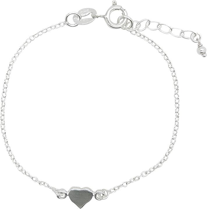 Leyda Armkette Kinder Herz (15 cm, Silber 925)