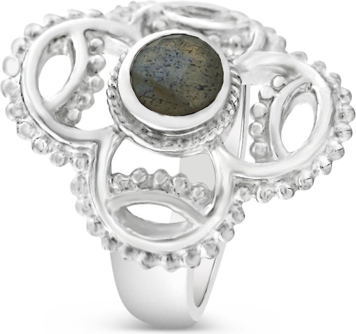 Actual product image Leyda Ring Flower (56, 925 Silver)