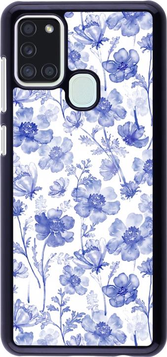 Immagine prodotto PhoneLook Copertina Primavera 23 fiori blu acquerello (Samsung Galaxy A21s)