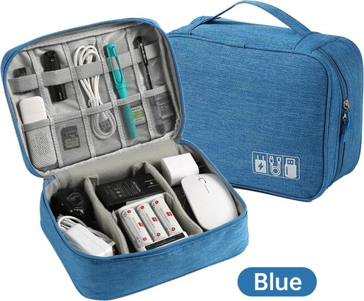 Only-Bags.Store Kabelaufbewahrungstasche Wasserdicht Digital Electronic Organizer Tragbar USB Daten