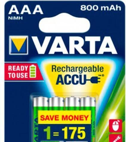 Produktbild Varta Recharge Accu Power (4 Stk., AAA, 800 mAh)