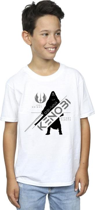 Actual product image Star Wars Boys Obi-Wan Kenobi Jedi Knight T-Shirt (140, 146)