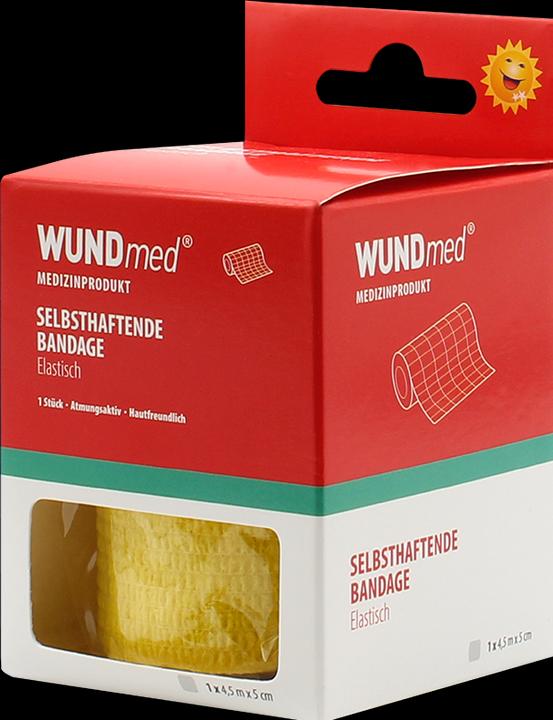 Produktbild Wundmed Selbsthaftende Bandage 4 m x 5 cm Gelb