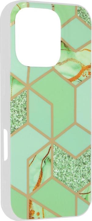 Actual product image Techsuit - Marble Series - iPhone 16 Pro Max - Green Hex (Apple iPhone 16 Pro Max)