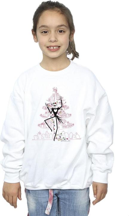 Produktbild Disney The Nightmare Before Christmas Tree Pink Sweatshirt Mädchen (152, 158)