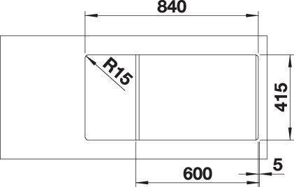 Produktbild Blanco Favum XL 6 S (86 cm, 43.50 cm)