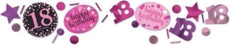 Image du produit Amscan Confettis Roses 18 Ans "Joyeux Anniversaire
