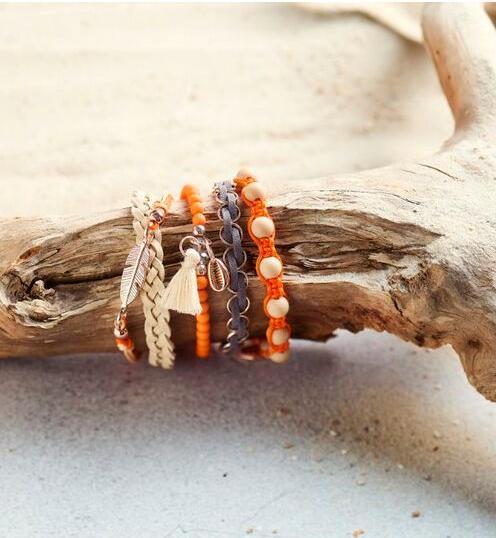 Produktbild Topp Boho-Schmuckset Sun & Joy (Orange)