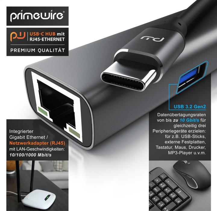 Immagine prodotto Primewire USB-C Hub (USB-C, 4 Porti)